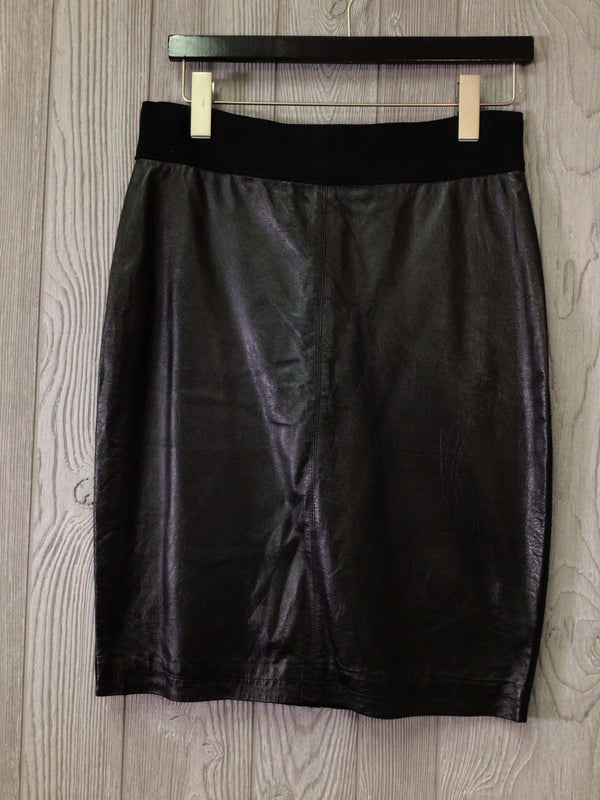 White & Warren Skirt Leather Size Small